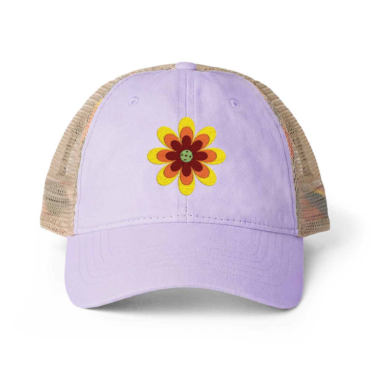 Pickleball Flower Women's Mesh-Back Cap