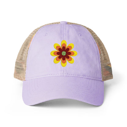 Pickleball Flower Women's Mesh-Back Cap