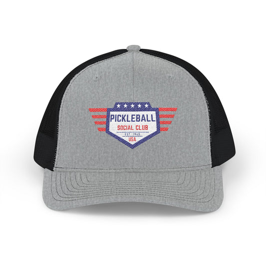Pickleball Social Club Snapback Trucker Cap