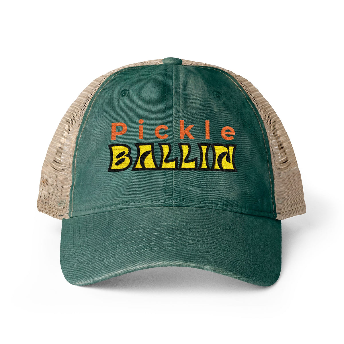 Pickleball Love Women's Ponytail Hat