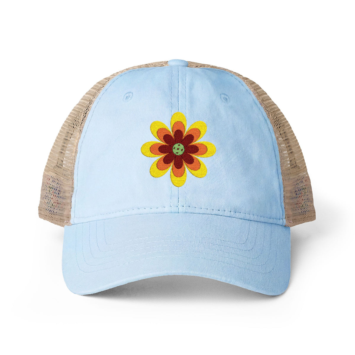 Pickleball Flower Women's Mesh-Back Cap