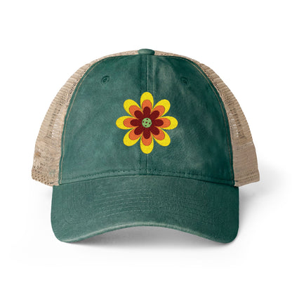 Pickleball Flower Women's Mesh-Back Cap