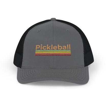 Pickleball Lines Snapback Trucker Cap