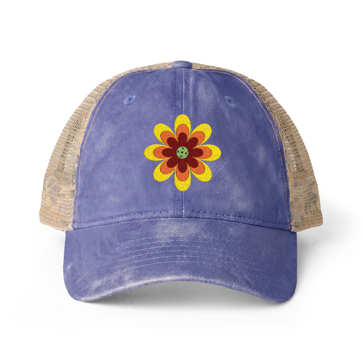 Pickleball Flower Women's Mesh-Back Cap