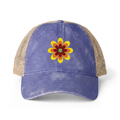 Pickleball Flower Women's Mesh-Back Cap