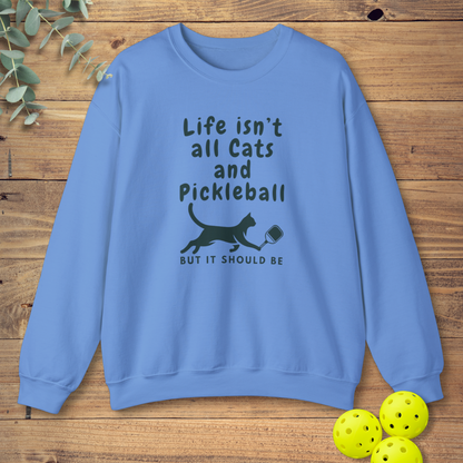 Cats and Pickleball Sweatshirt