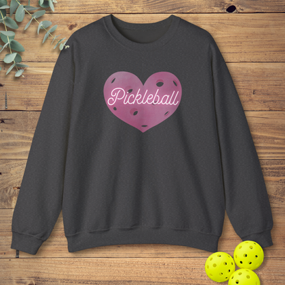 Pink Pickleball Heart Sweatshirt