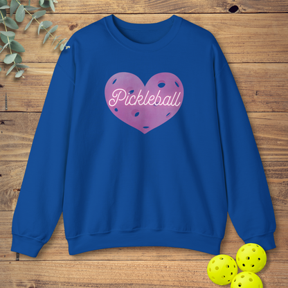 Pink Pickleball Heart Sweatshirt