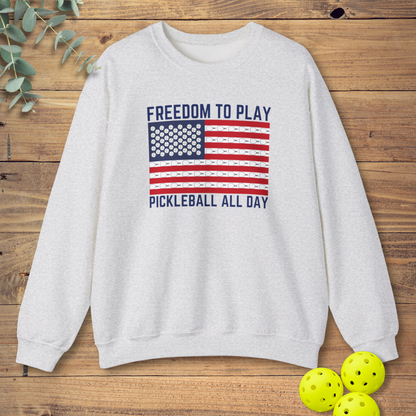 Freedom to Play Pickleball Sweatshirt