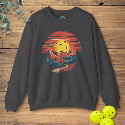 Pickleball Mountain Sunset Sweatshirt