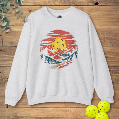 Pickleball Mountain Sunset Sweatshirt