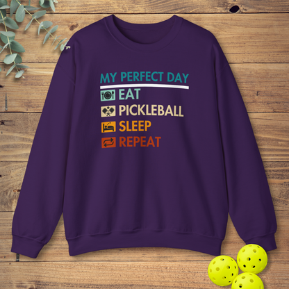 My Perfect Day Pickleball Sweatshirt
