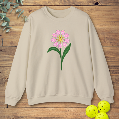 Pickleball Paddle Flower Sweatshirt