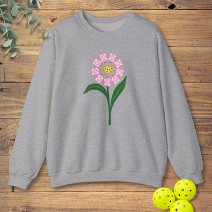 Pickleball Paddle Flower Sweatshirt