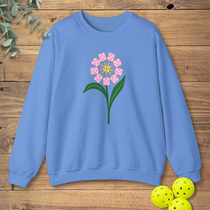 Pickleball Paddle Flower Sweatshirt