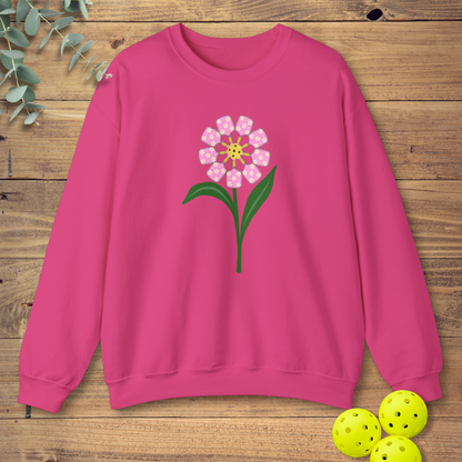 Pickleball Paddle Flower Sweatshirt