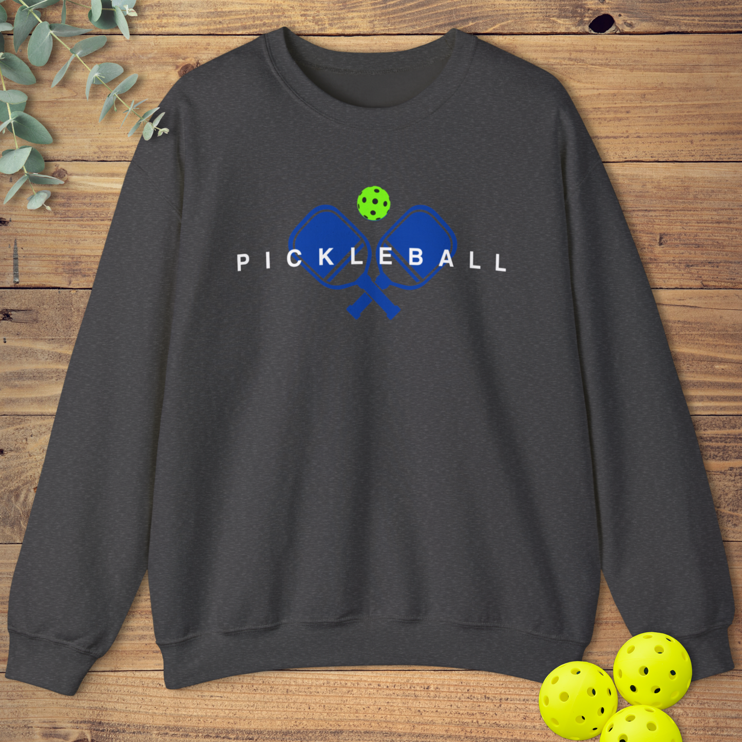 Blue Pickleball Paddles Sweatshirt