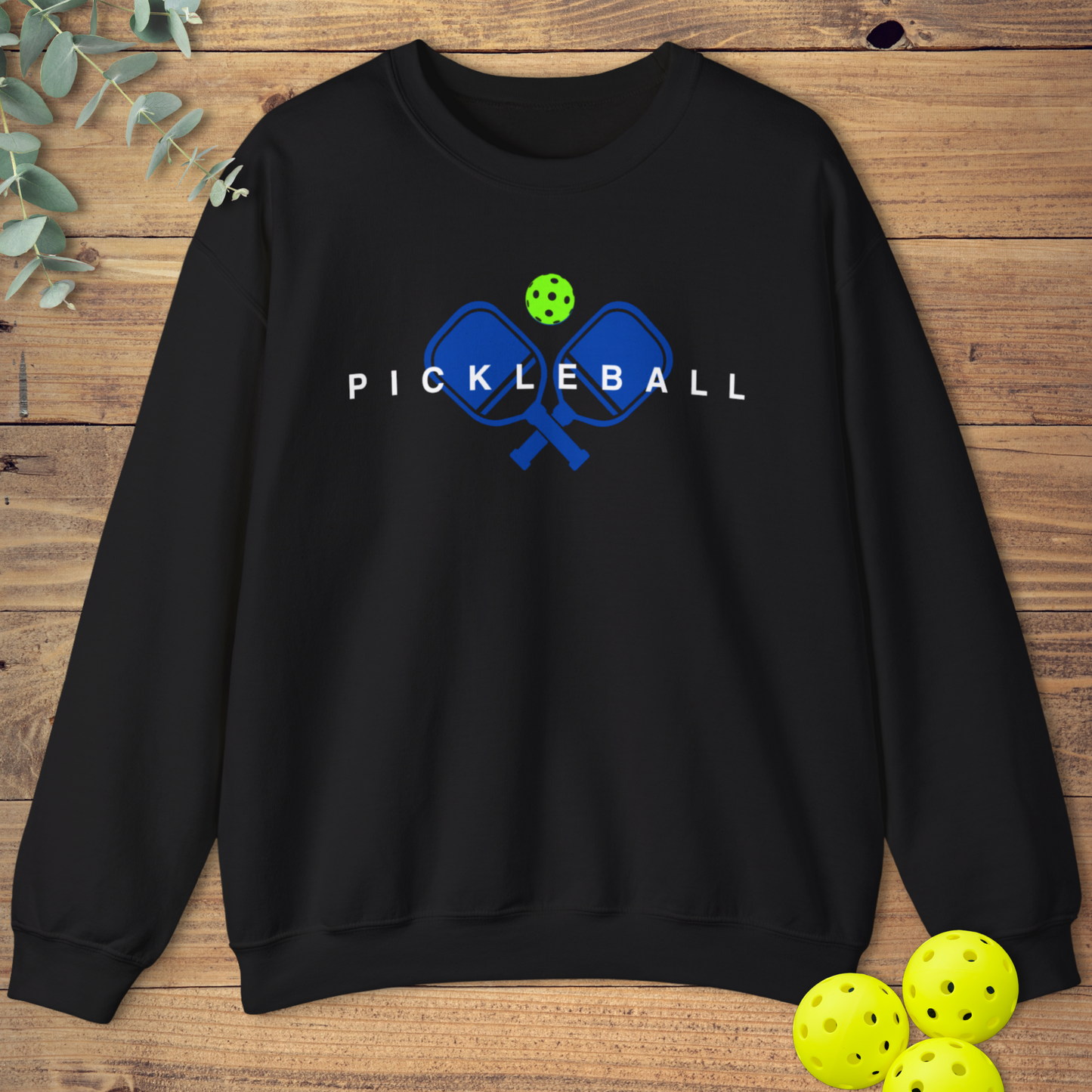Blue Pickleball Paddles Sweatshirt
