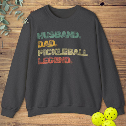 Husband Dad Pickleball Legend Sweatshirt