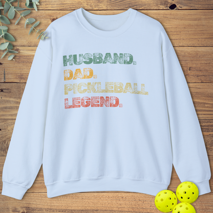 Husband Dad Pickleball Legend Sweatshirt