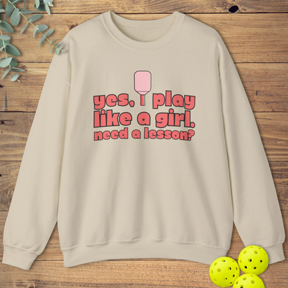 I Play Like a Girl Sweatshirt