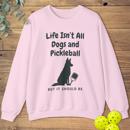 Dogs and Pickleball: German Shepherd Sweatshirt