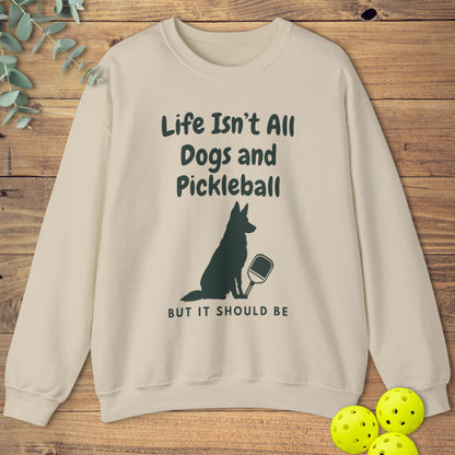 Dogs and Pickleball: German Shepherd Sweatshirt