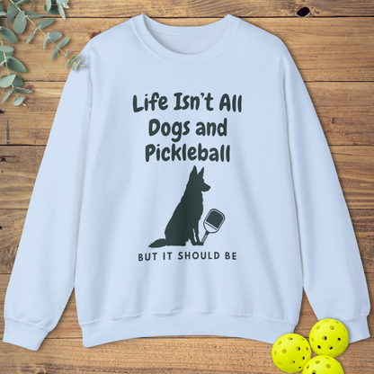 Dogs and Pickleball: German Shepherd Sweatshirt