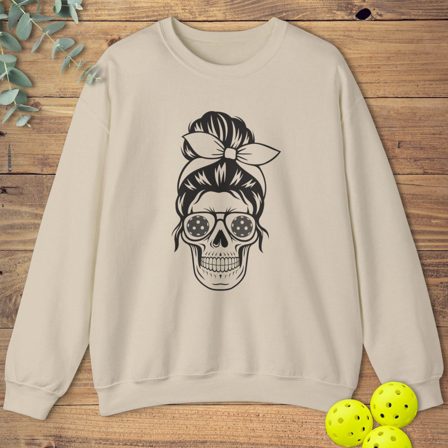 Pickleball Mom Skull Sweatshirt