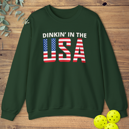 Dinkin' In the USA Pickleball Sweatshirt