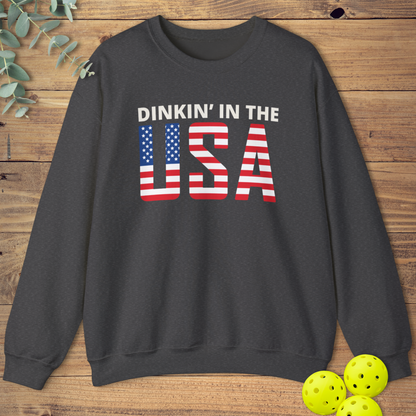 Dinkin' In the USA Pickleball Sweatshirt