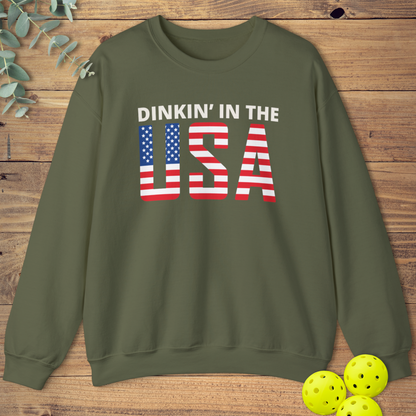 Dinkin' In the USA Pickleball Sweatshirt