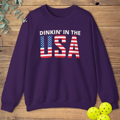 Dinkin' In the USA Pickleball Sweatshirt