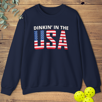 Dinkin' In the USA Pickleball Sweatshirt