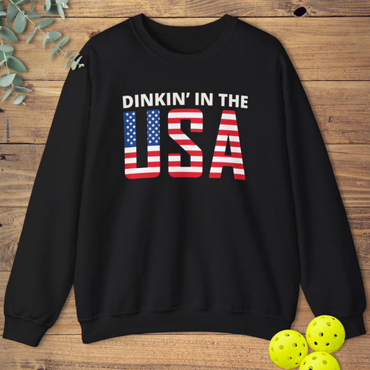 Dinkin' In the USA Pickleball Sweatshirt