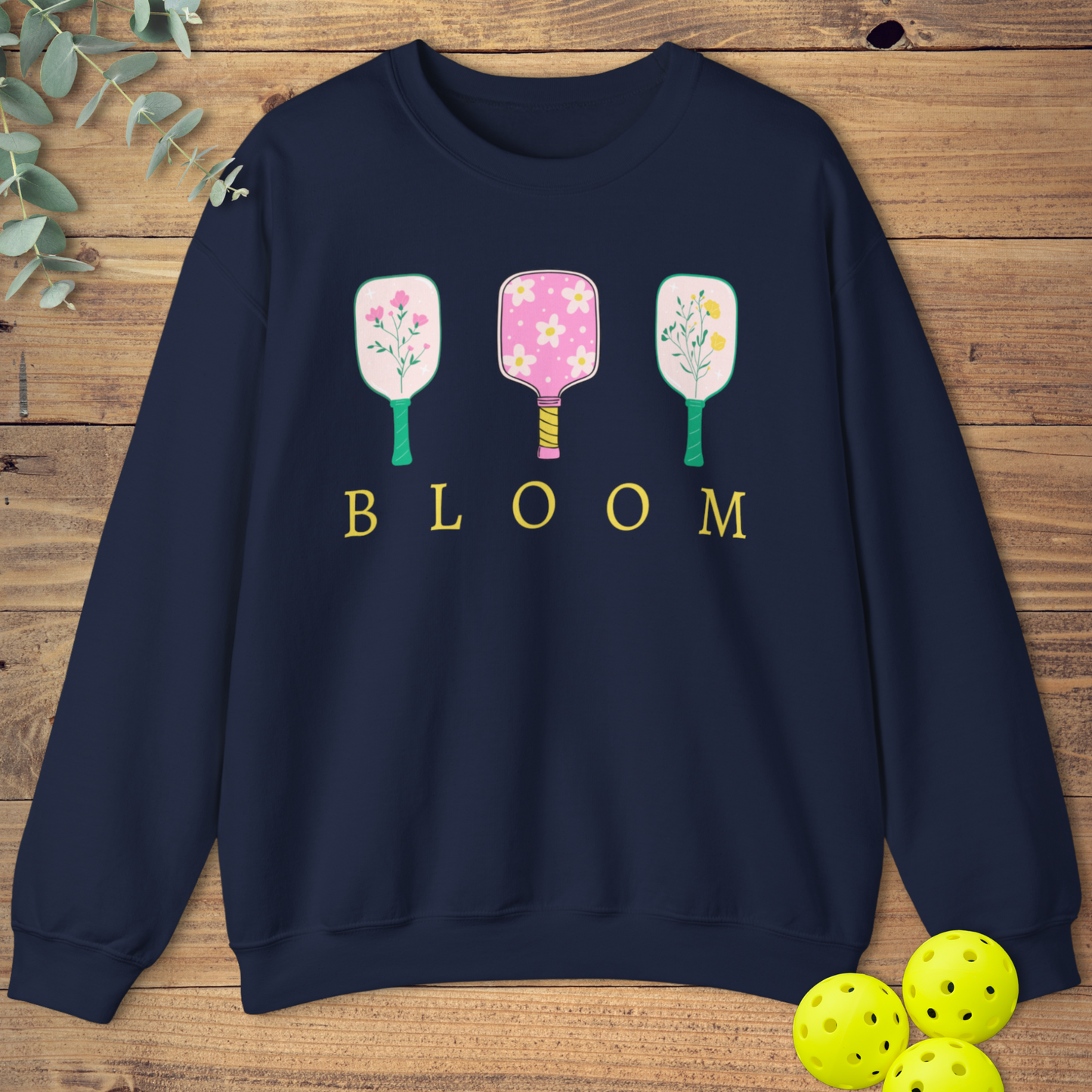 Pickleball Paddles Spring Bloom Sweatshirt