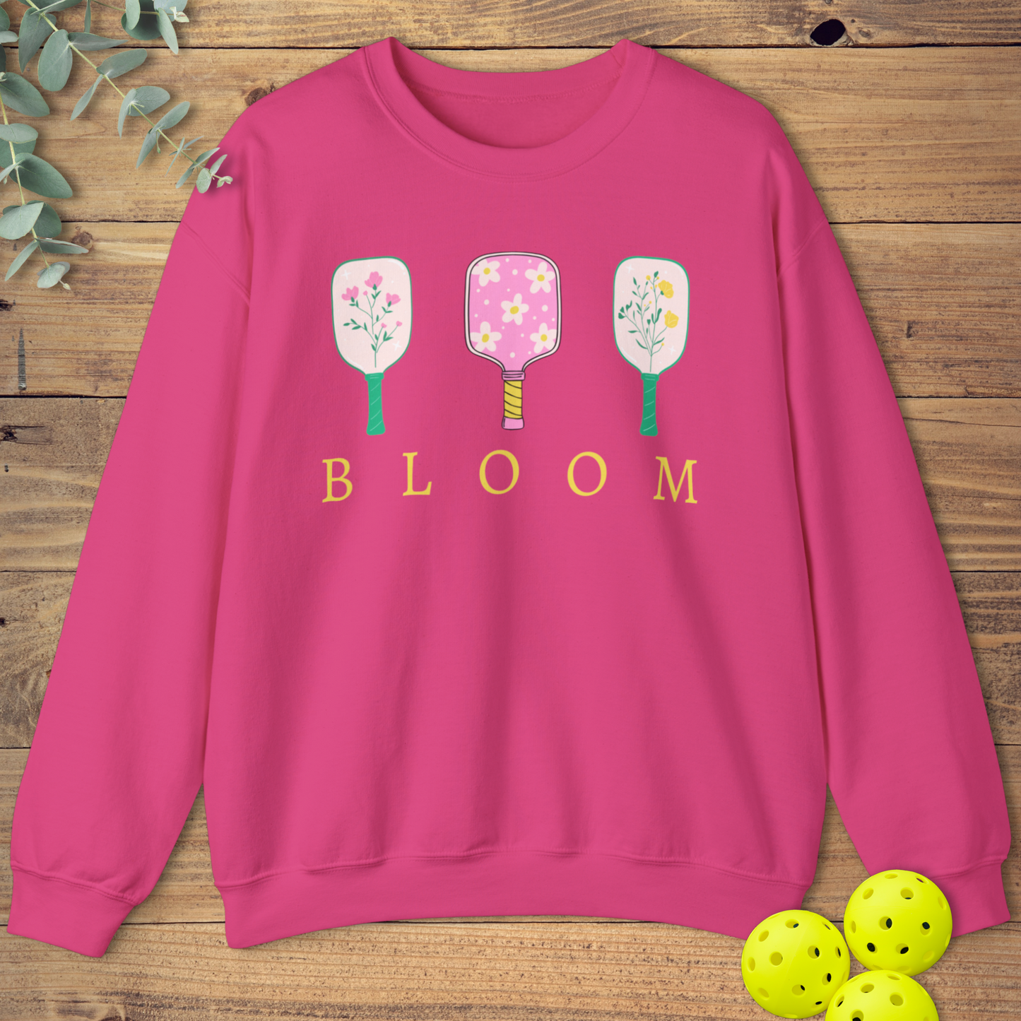 Pickleball Paddles Spring Bloom Sweatshirt
