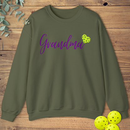 Pickleball Grandma Heart Sweatshirt