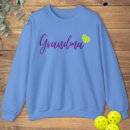 Pickleball Grandma Heart Sweatshirt