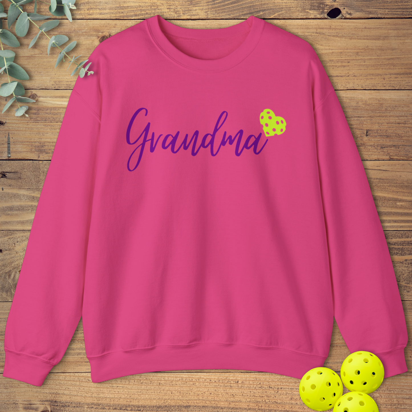 Pickleball Grandma Heart Sweatshirt