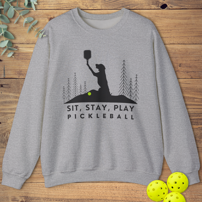 Sit Stay Play Pickleball Sweatshirt