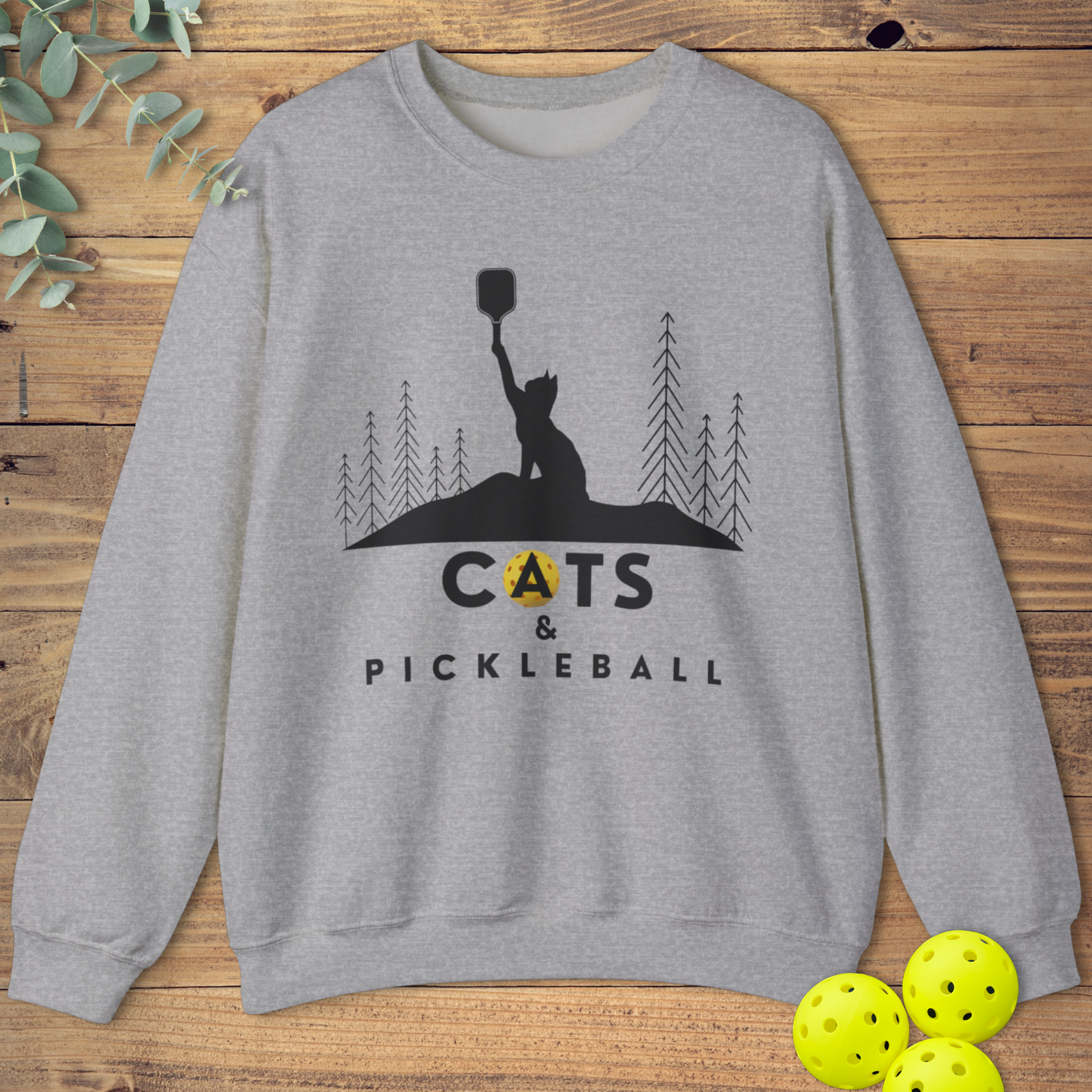 Cats & Pickleball Sweatshirt