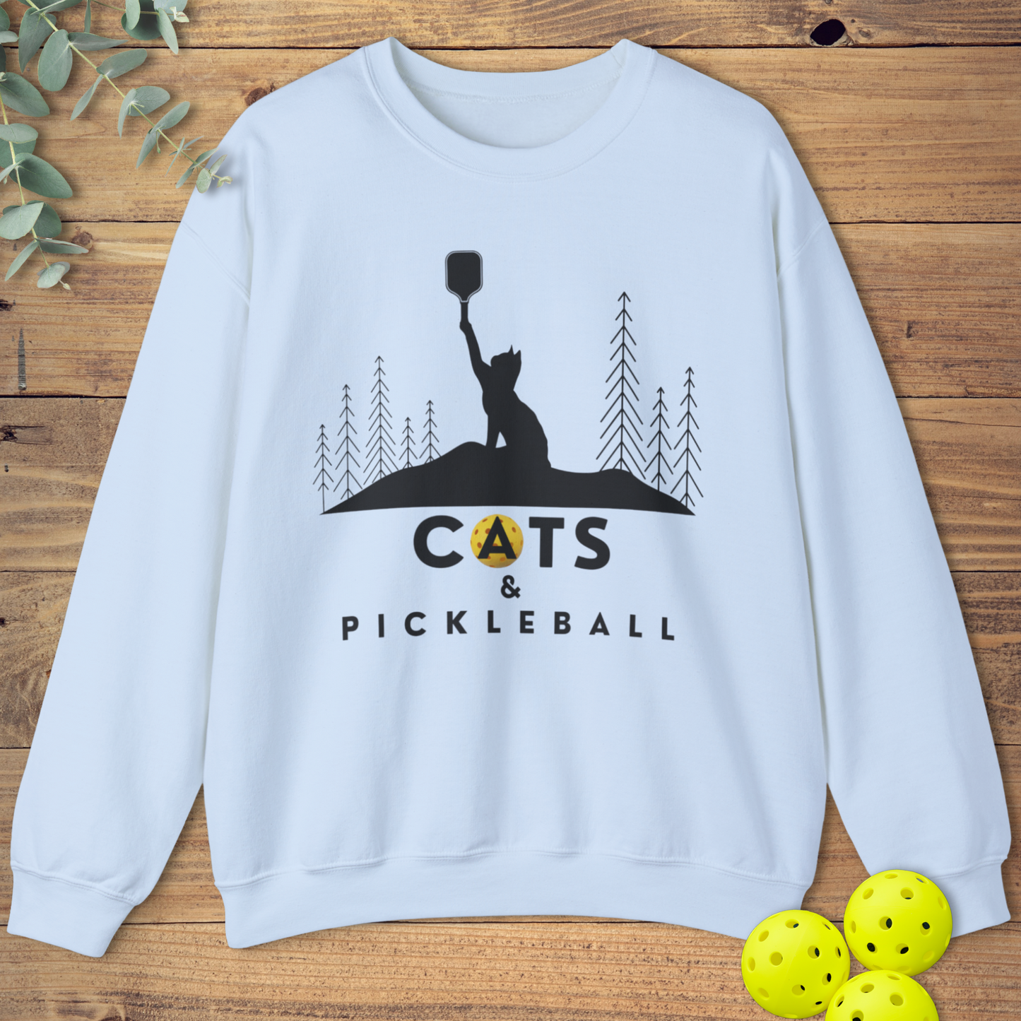 Cats & Pickleball Sweatshirt