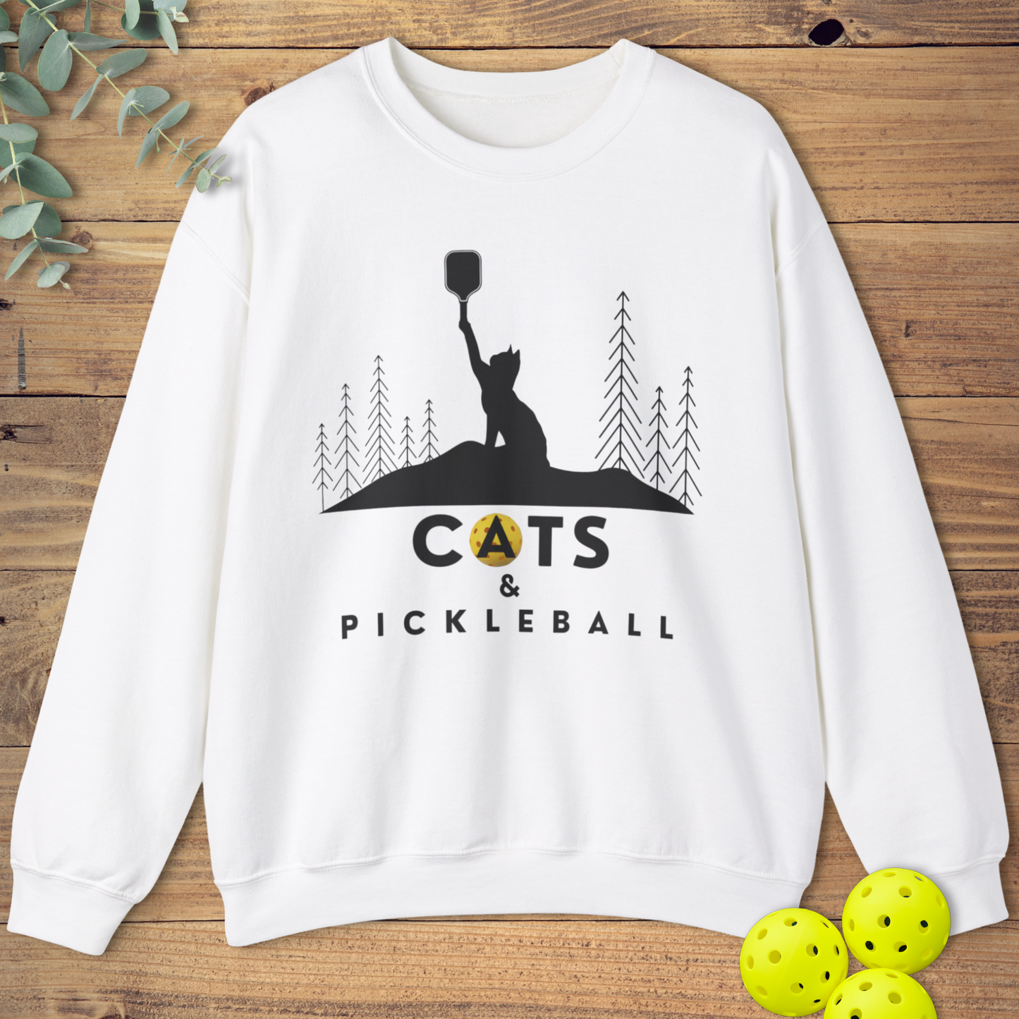 Cats & Pickleball Sweatshirt