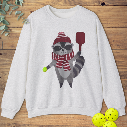 Happy Pickleball Racoon Sweatshirt