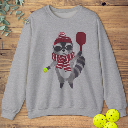 Happy Pickleball Racoon Sweatshirt