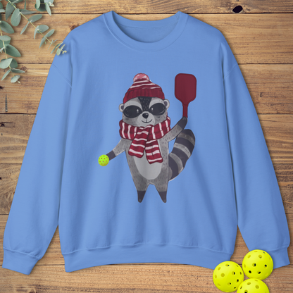 Happy Pickleball Racoon Sweatshirt