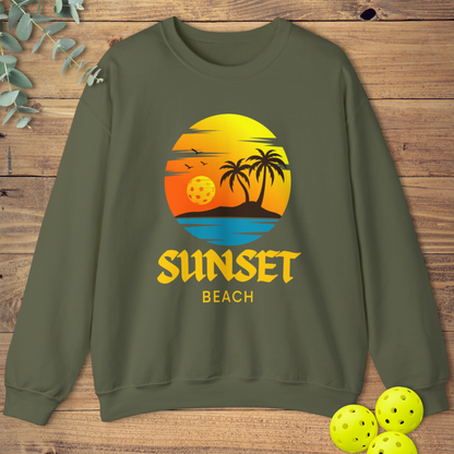 Pickleball Sunset Beach Sweatshirt