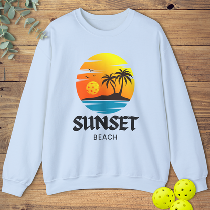 Pickleball Sunset Beach Sweatshirt