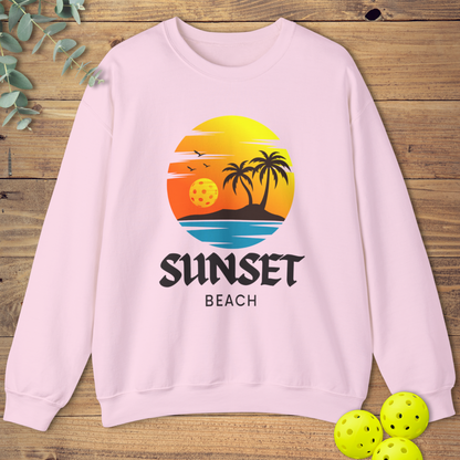 Pickleball Sunset Beach Sweatshirt